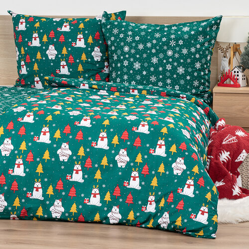 Lenjerie de pat din bumbac 4Home Polar Bear, 140 x200 cm, 70 x 90 cm