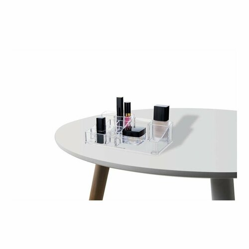 Organizator de cosmetice transparent Compactor, 14 compartimente