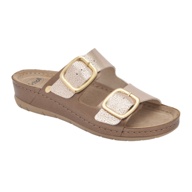 Scholl Pantofle Aberdeen zlatá, vel. 37