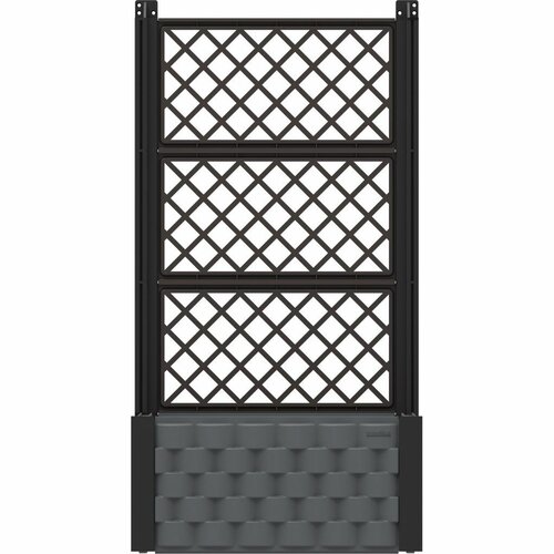 Duramax Nadzemný záhon s trelážou antracit, 55 x 55 cm