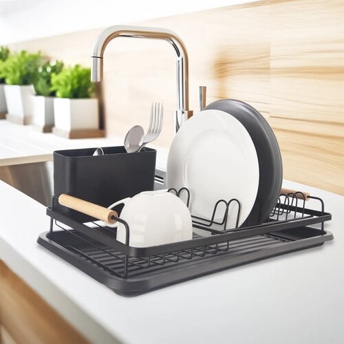 Orion Дротяна сушарка для посуду з піддоном Radka, 43 x 28,5 x 13 см