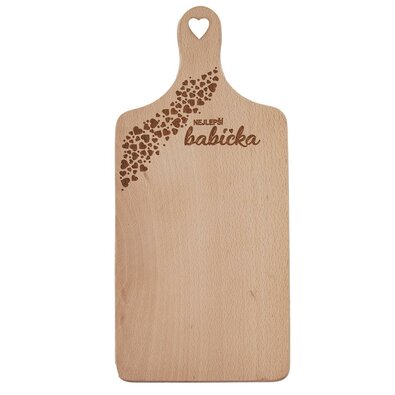 Orion Deska z ročajem iz lesa BABIČKA, 30 x 14 cm