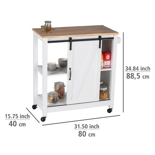 Wenko Kuchynský vozík Landhaus, 80 x 40 x 88,5 cm