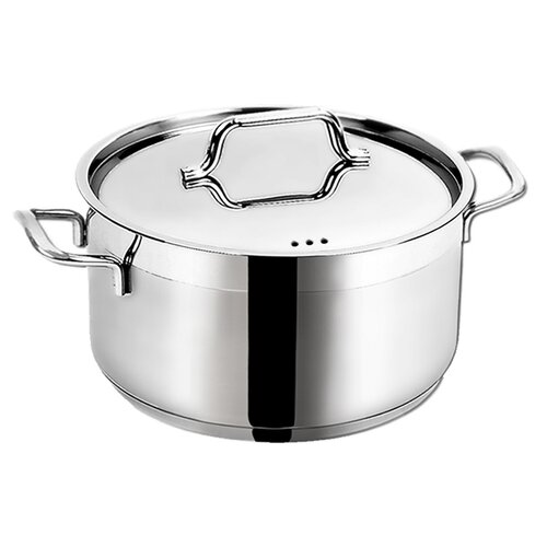 Orion Edelstahlkasserolle mit Deckel Anett 9,5 l