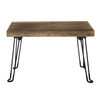Beistelltisch aus Blauglockenbaum helles Holz, 54 x 28 cm