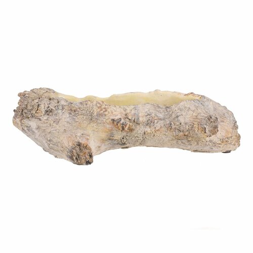 Obal na květiny vykotlaný kořen, 35 x 16 x 11 cm, beton