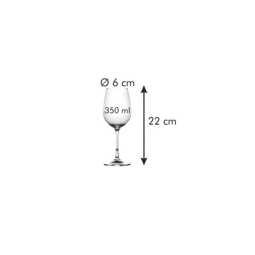 Tescoma 6-teiliges Weingläser-Set UNO VINO 350 ml