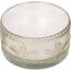 Lumânare în sticlă Glass snowflake 350 g, auriu, 15 x 8 cm