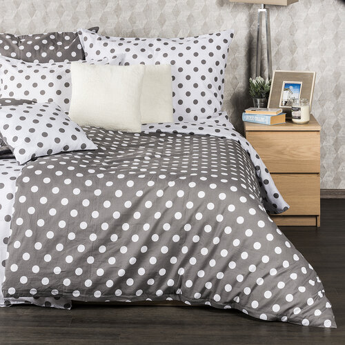 Lenjerie de pat 2 pers. 4Home Buline gri, bumbac, 220 x 200 cm, 2 buc. 70 x 90 cm