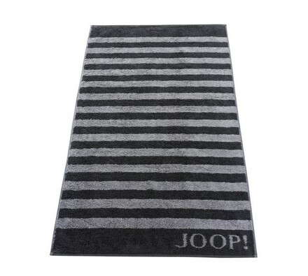 JOOP! ručník Stripes černý, 50 x 100 cm