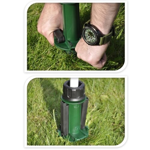 Stojalo za sončnik v zem zeleno, 44 cm