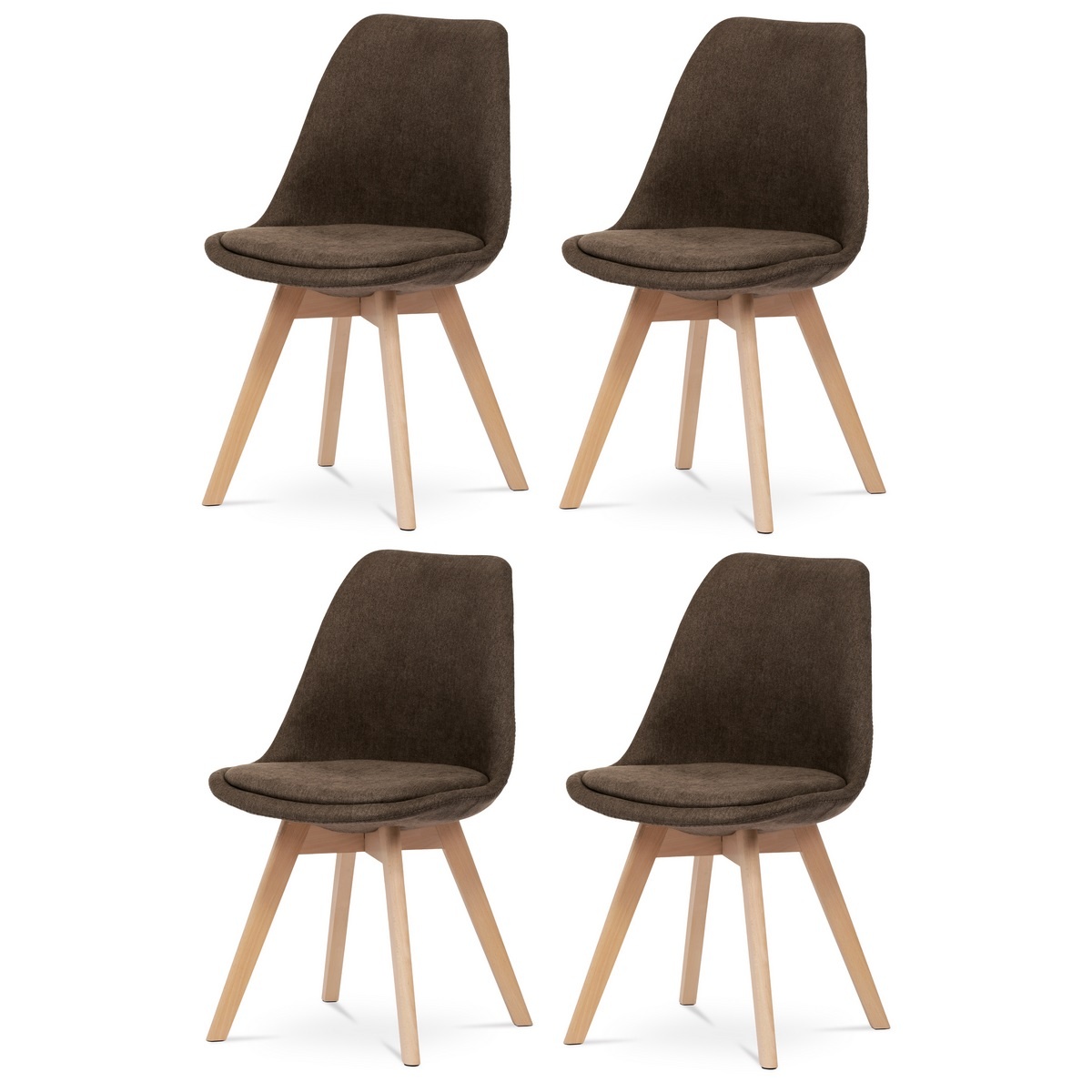 Súprava jedálenských stoličiek CT-751 BR2, 4 ks