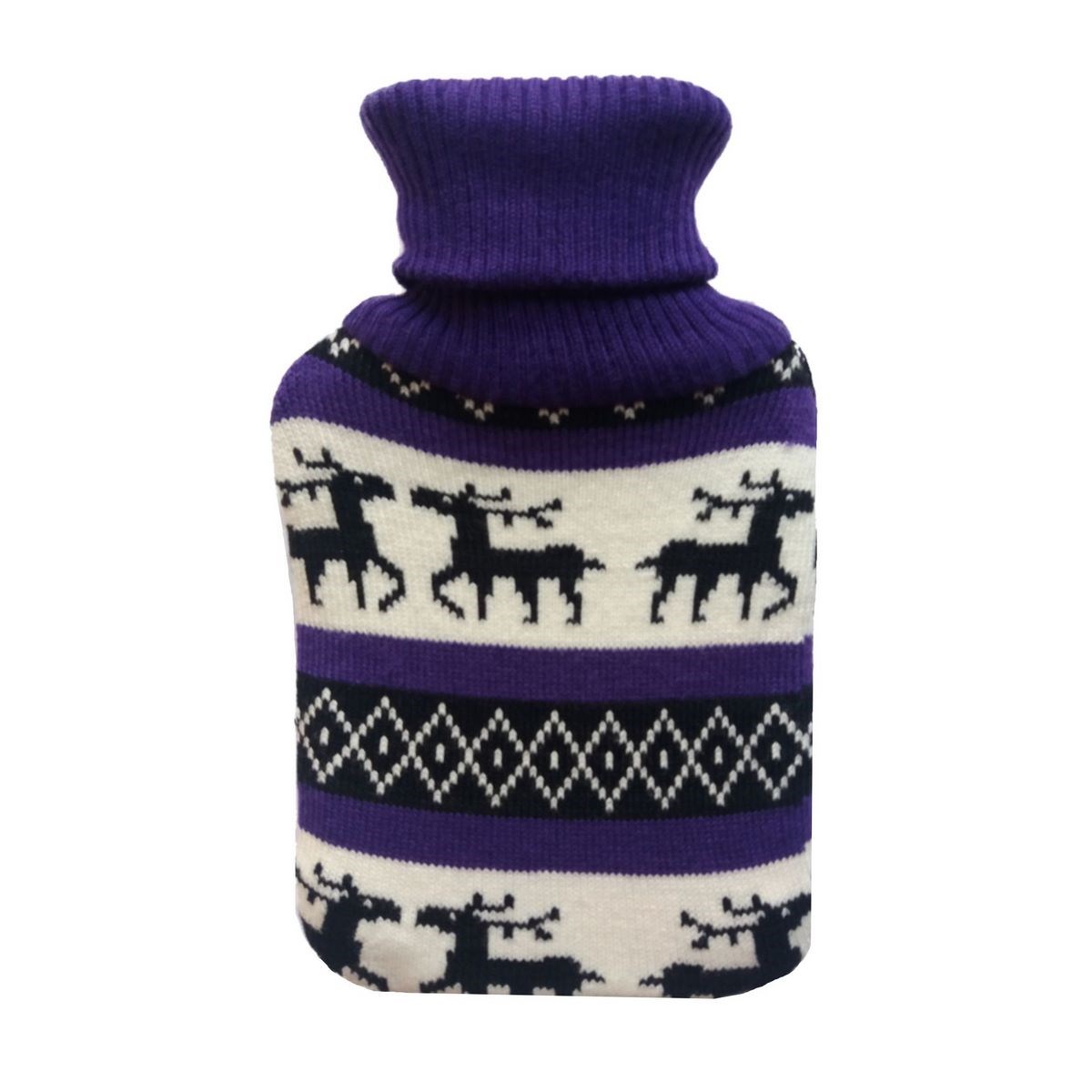 Termofľaša s pleteným obalom Soby fialová, 1L