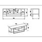 Stolik TV Asal Walnut