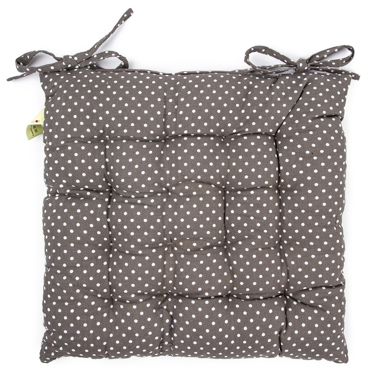 Trade Concept Sedák na stoličku Bodka sivá, 40 x 40 cm