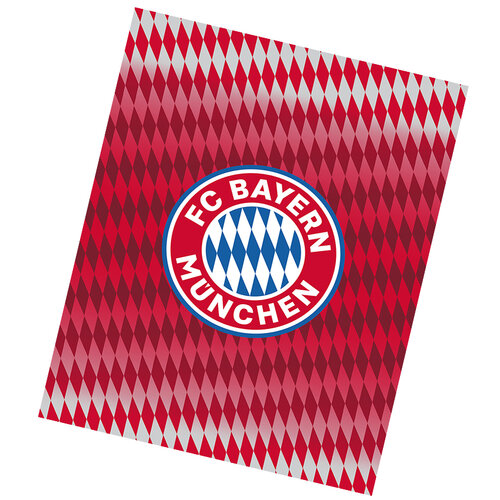 Carbotex Fußballdecke FC Bayern München Diamonds, 130 x 170 cm