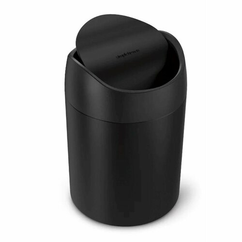 Coș de gunoi Simplehuman pentru masă MINI 1,5 l, negru