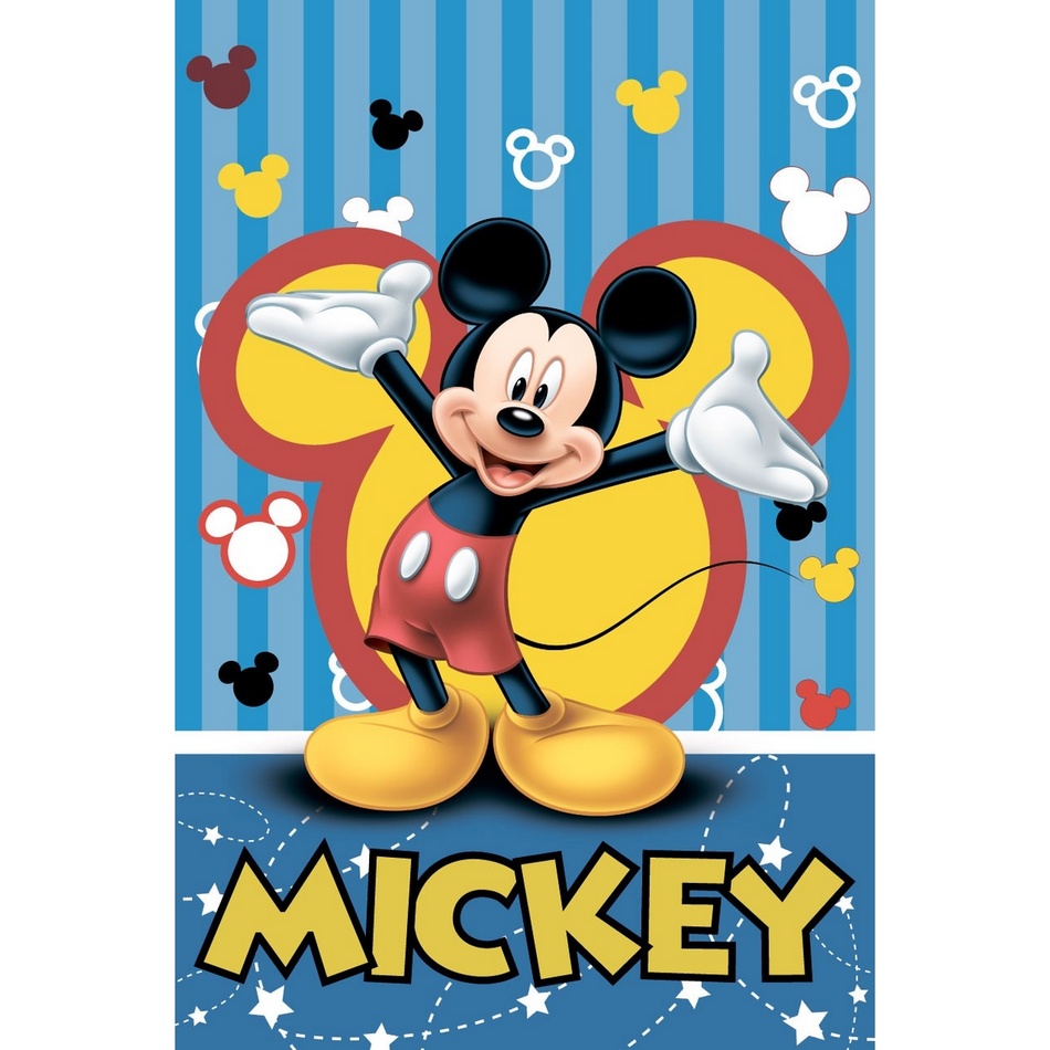 Jerry Fabrics Detská fleece deka Mickey 2016, 100 x 150 cm