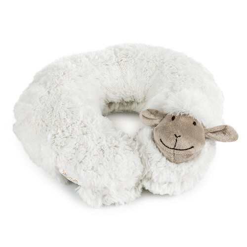 Poduszka podróżna biała owieczka 30 cm