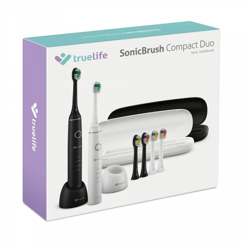 TrueLife Set soničnih zobnih ščetk SonicBrushCompact Duo, 2 kos