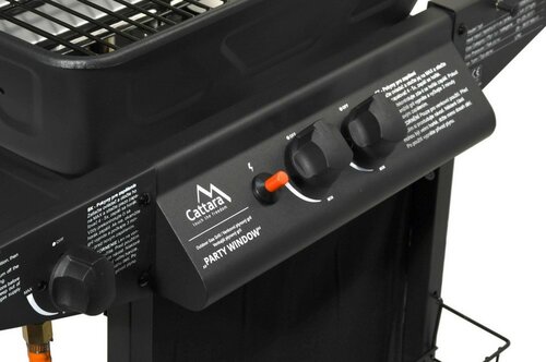 Cattara Gázos mobil grill Party Window 2 + 1, 98 x51 x 102 cm