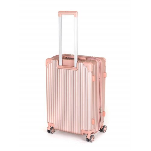 Valiză de călătorie pe roți UP ABS25,M, roz auriu
