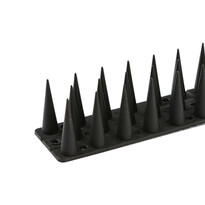 4-częściowy zestaw kolców na ptaki, plastikowy, czarny, 44,5 x 3,7 cm