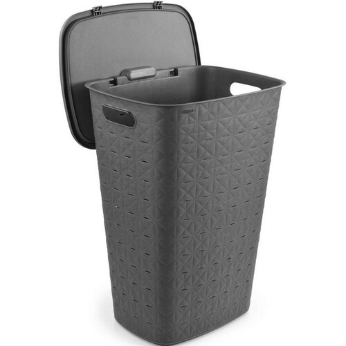 Curver Coș pentru rufe murdare Softex 56 l, griînchis