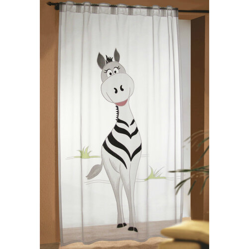 Dětská záclona Zebra, 140 x 245 cm
