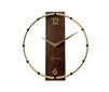 Nástěnné hodiny Lavvu Compass Wood LCT1090 zlatá, pr. 31 cm
