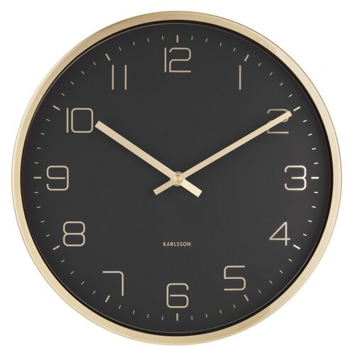 Karlsson 5720BK dizajnové nástenné hodiny, pr. 30 cm