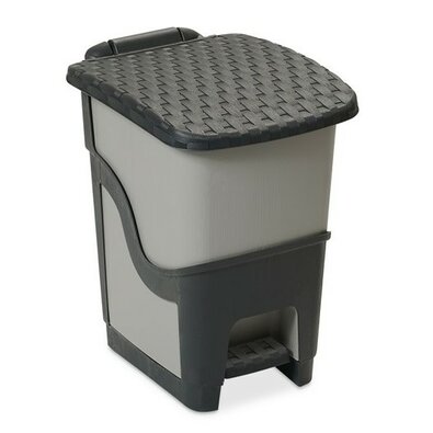 Rattan koš za smeti 18 l, antracit