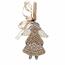 Świąteczna zawieszka Gingerbread angel, 6,3 x 9 cm