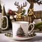 Altom Porzellantasse mit Untertasse Christmas Tree 260 ml