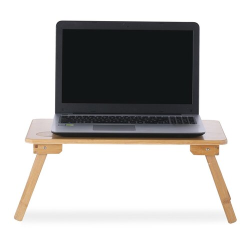 Măsuță din bambus Koda, pentru laptop, 22 x 30 x 50 cm