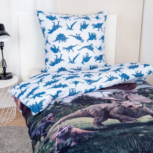 Herding Baumwollbettwäsche Jurassic World, 135 x 200 cm, 80 x 80 cm