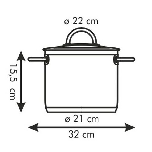 Tescoma VISION hrniec s pokrievkou 5,5 l