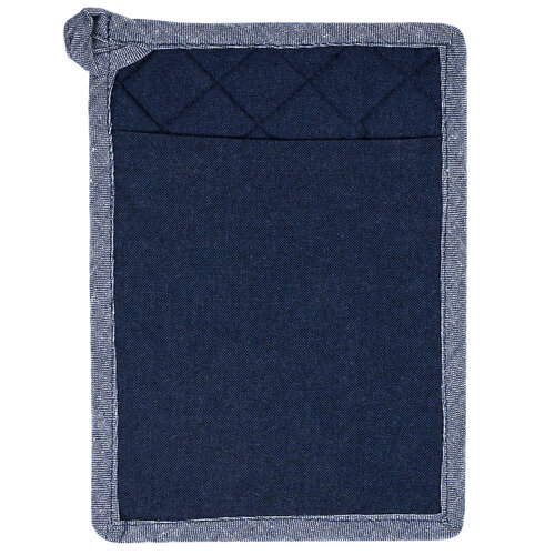 Potholder and trivet Heda dark blue, set of 2
