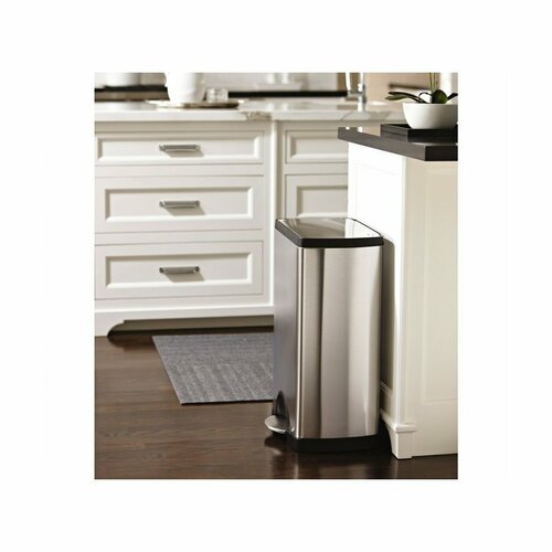 Simplehuman téglalap alakú pedálos szemetes 38 L,acél