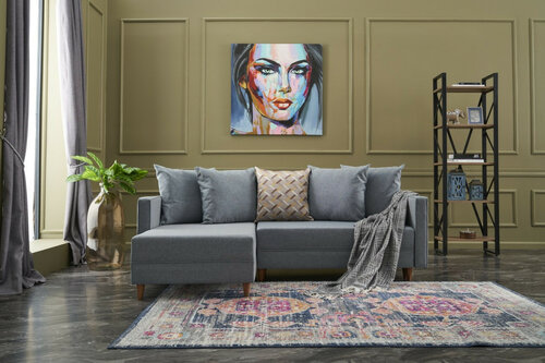 Eckschlafsofa Aydam Left Blue