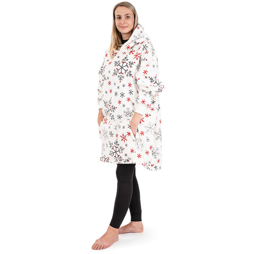 4Home Mikrofleece mikina Snowflakes, velikost L
