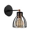 Kinkiet lampa ścienna Kemah - N-1238, czarny /brązowy