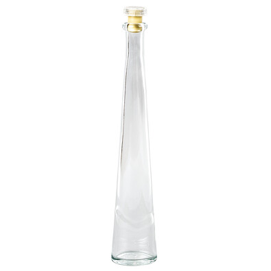 Dekoračná sklenená fľaša