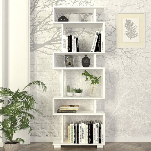 Bloc de bibliotecă alb