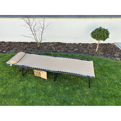 Aldotrade Garten klappbarer Liegestuhl mit Tasche 190 x 58 x 30 cm, Creme
