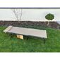 Aldotrade Garten klappbarer Liegestuhl mit Tasche 190 x 58 x 30 cm, Creme