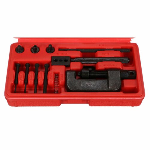 Sixtol Motorrad- und Steuerkettennietmaschine MECHANIC CHAIN 13, 13 Stück