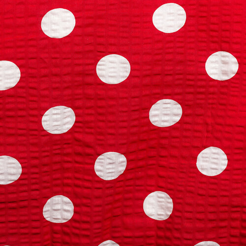 4Home Krepp-Bettwäsche Roter Punkt, 220 x 200 cm, 2 Stück 70 x 90 cm
