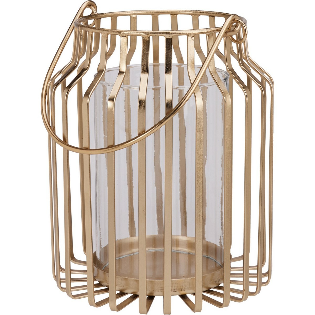 Kovová lucerna Aurea, 18x21cm