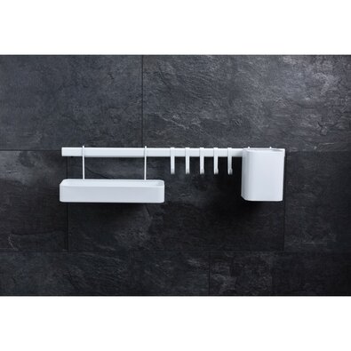 Suport de perete pentru ustensile de bucătărie EH, alb